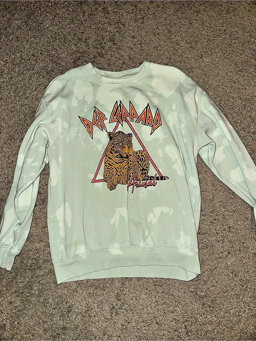 Def Leppard Tie-Dye Graphic Sweatshirt XL